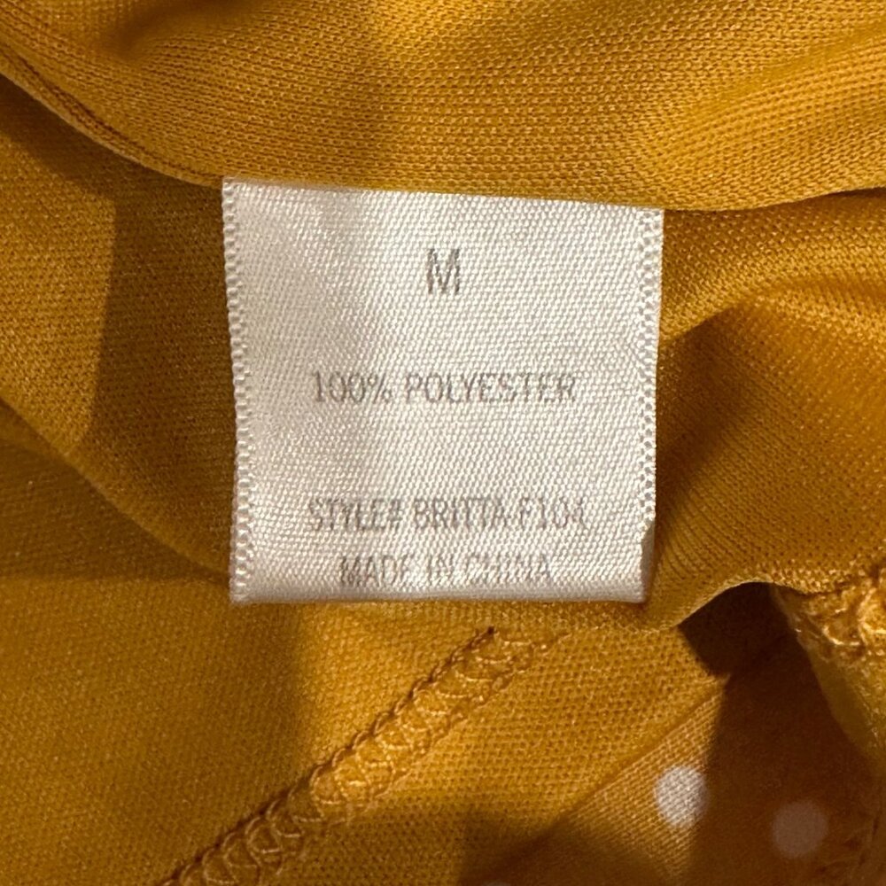 Alterd State Medium Yellow Polka Dot Wrap Dress - Picture 6 of 11